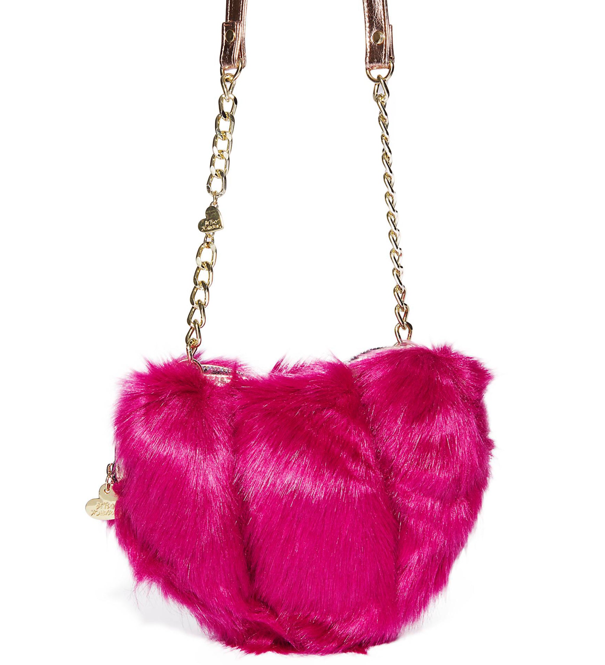 Betsey Johnson Fur Your Eyes Only Crossbody-Bags-PANTIESANDPUMPS.COM