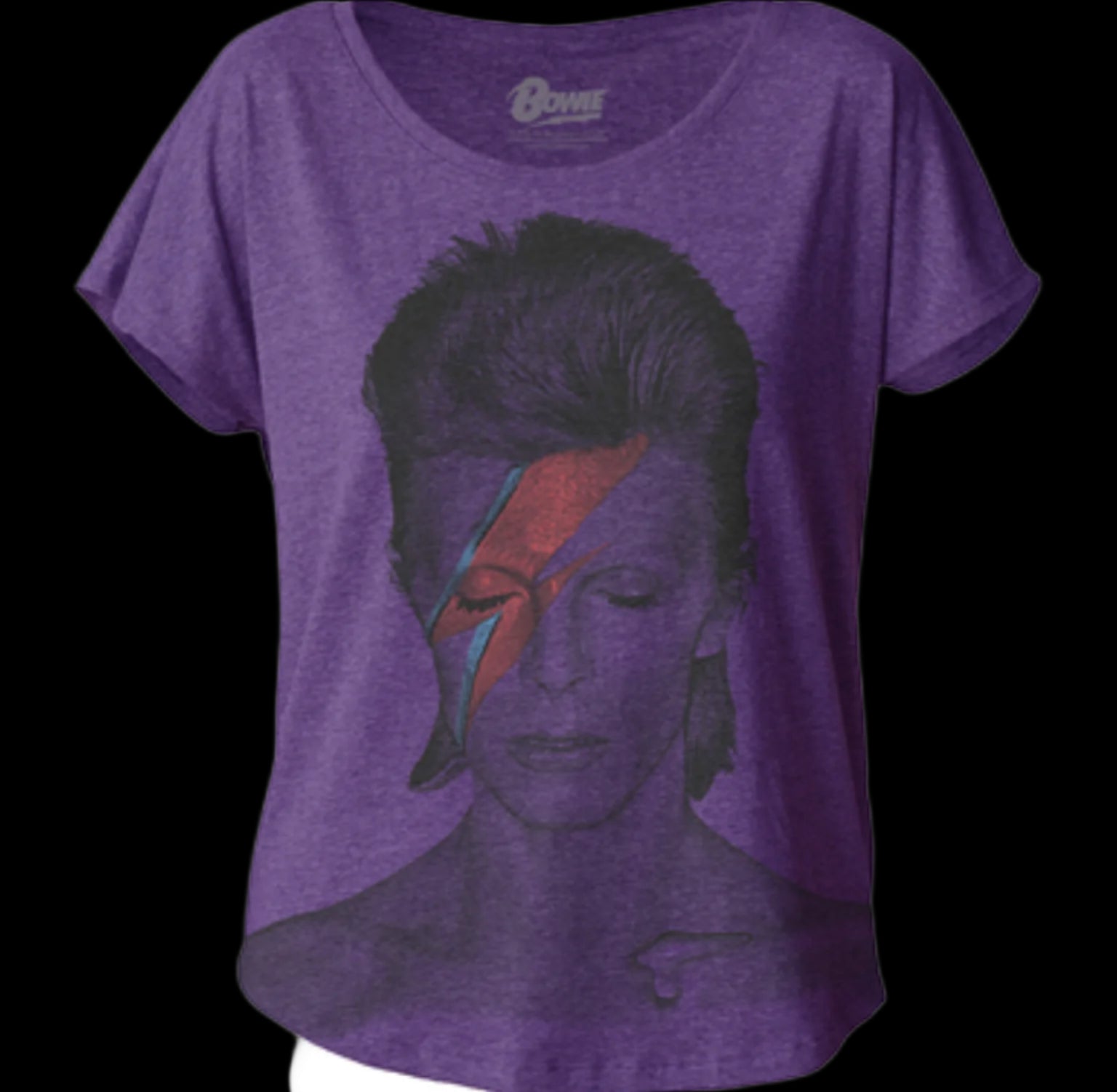David Bowie Aladdin Sane Women’s Dolman-T-Shirts-PANTIESANDPUMPS.COM
