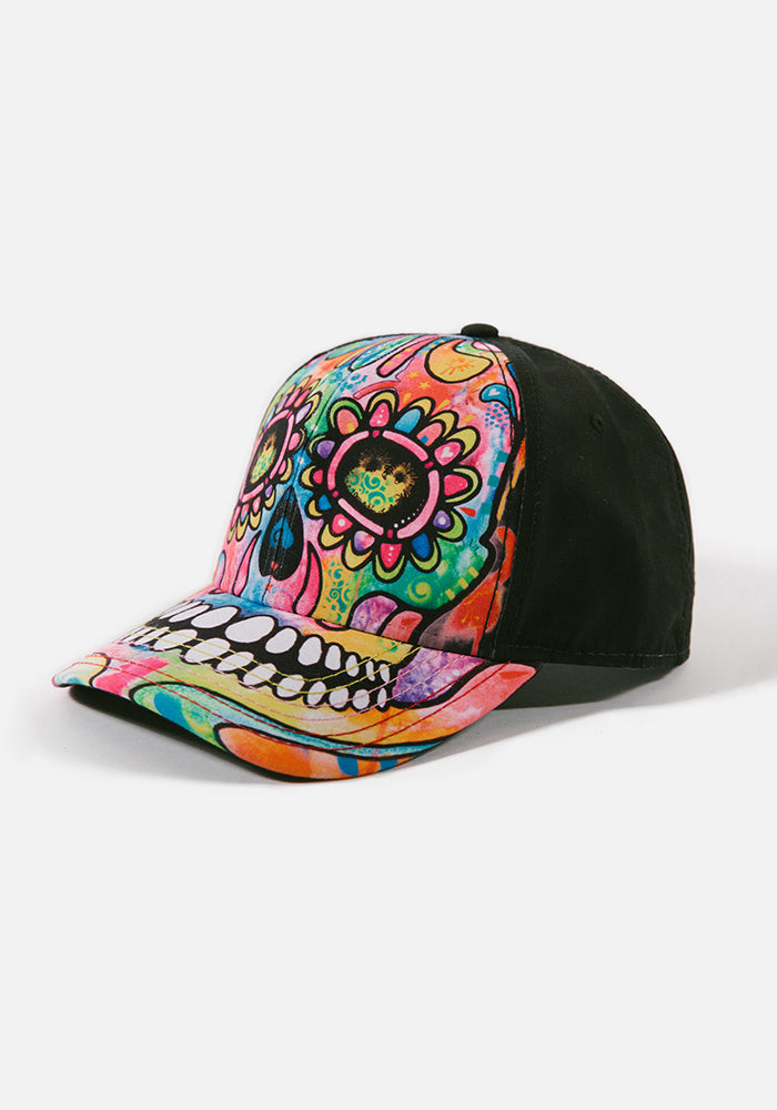 Day Of The Dead Trucker Hat-Hats-PANTIESANDPUMPS.COM
