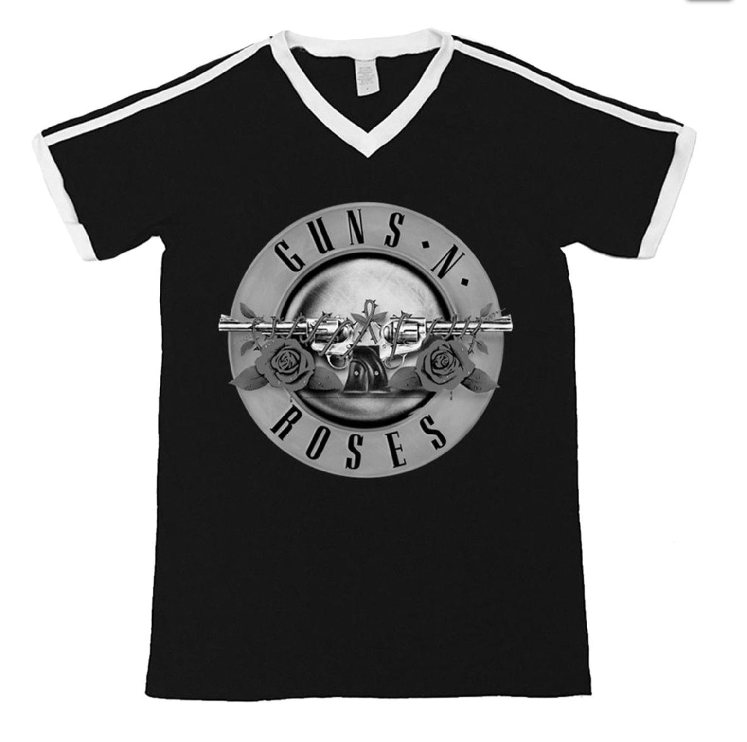 Guns N’ Roses Bullet Logo Junior's Soccer Tee-T-Shirts-PANTIESANDPUMPS.COM