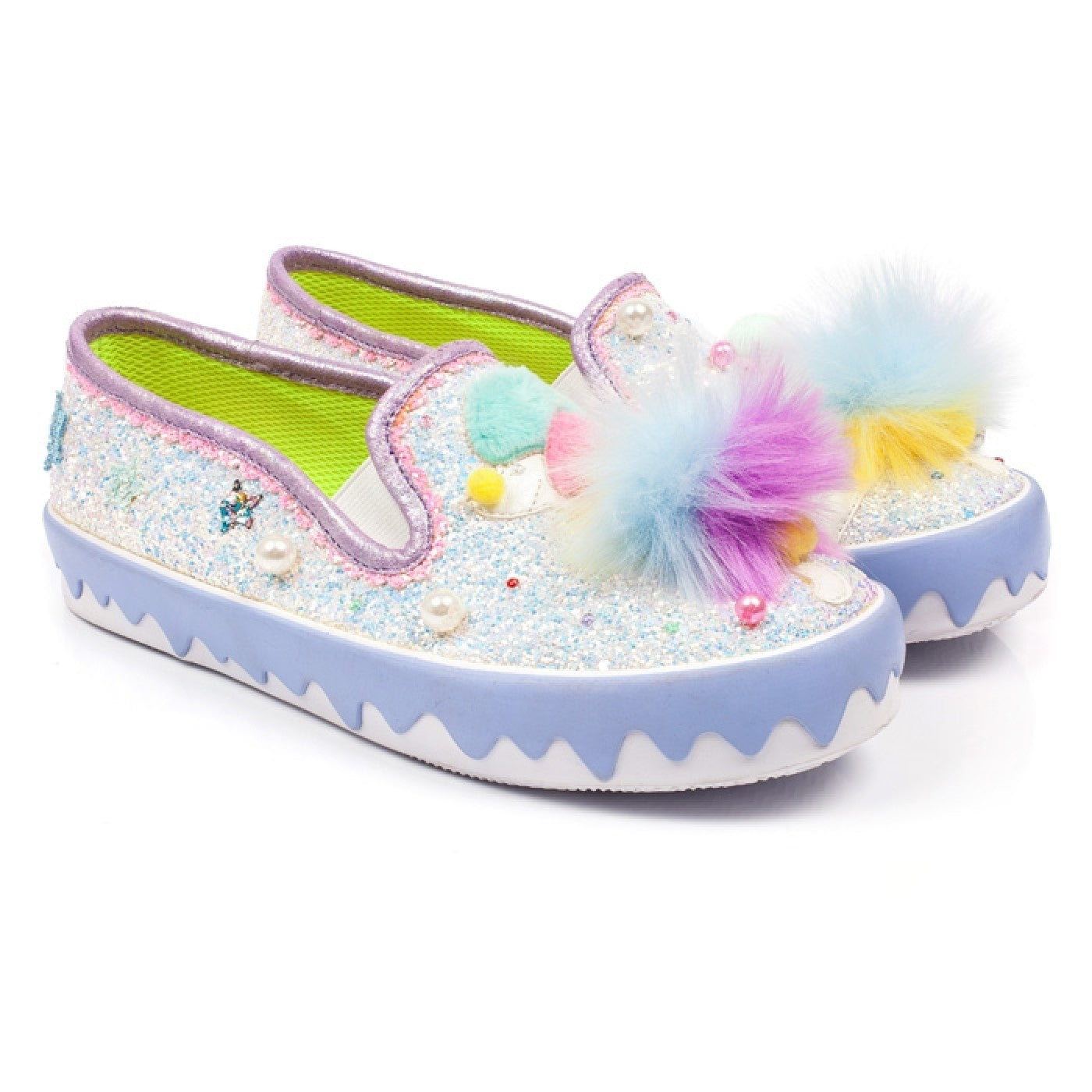 Irregular Choice Pom Pom Sneakers-Footwear-PANTIESANDPUMPS.COM