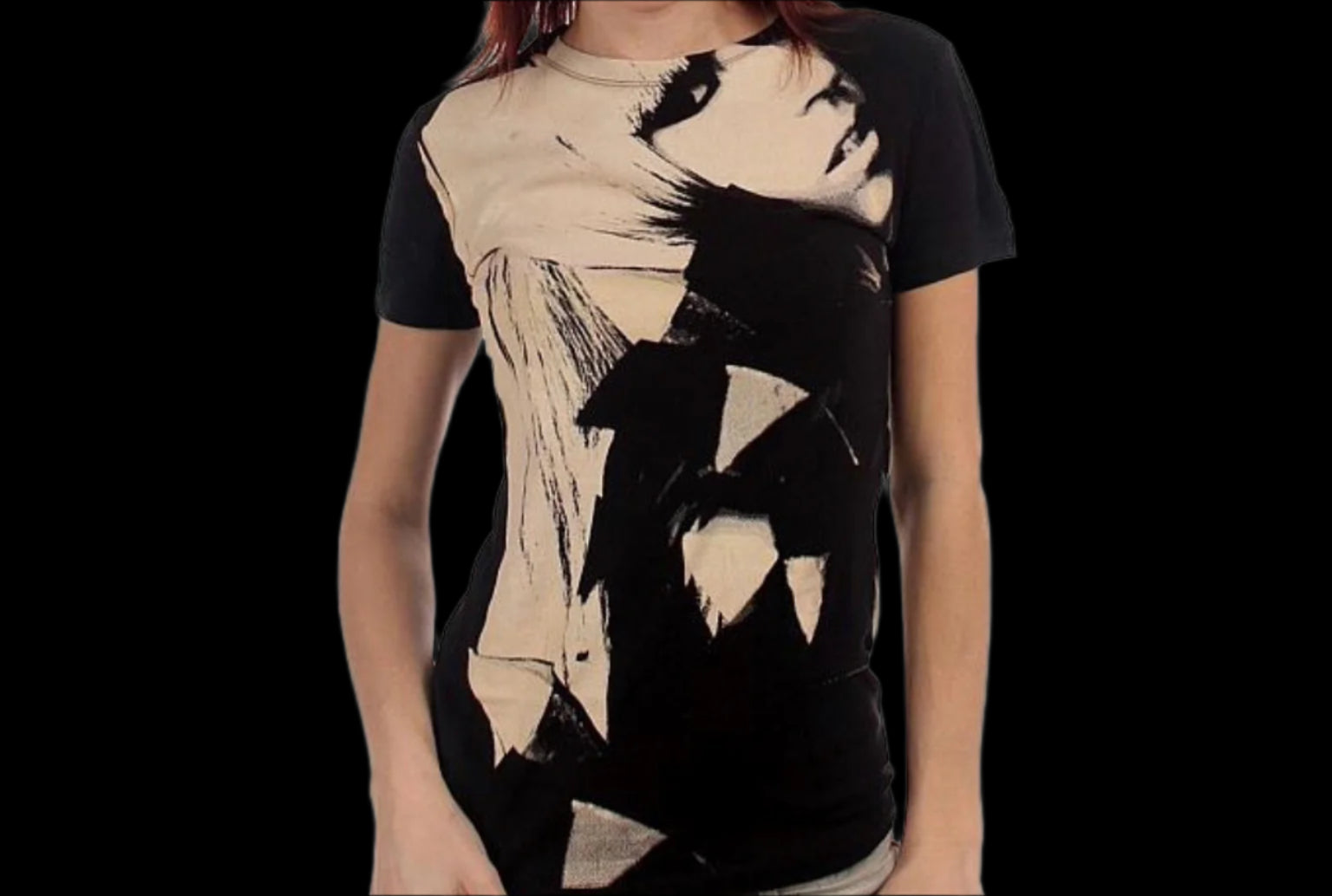 Lady Gaga Close Up Girlie T-Shirt-T-Shirts-PANTIESANDPUMPS.COM