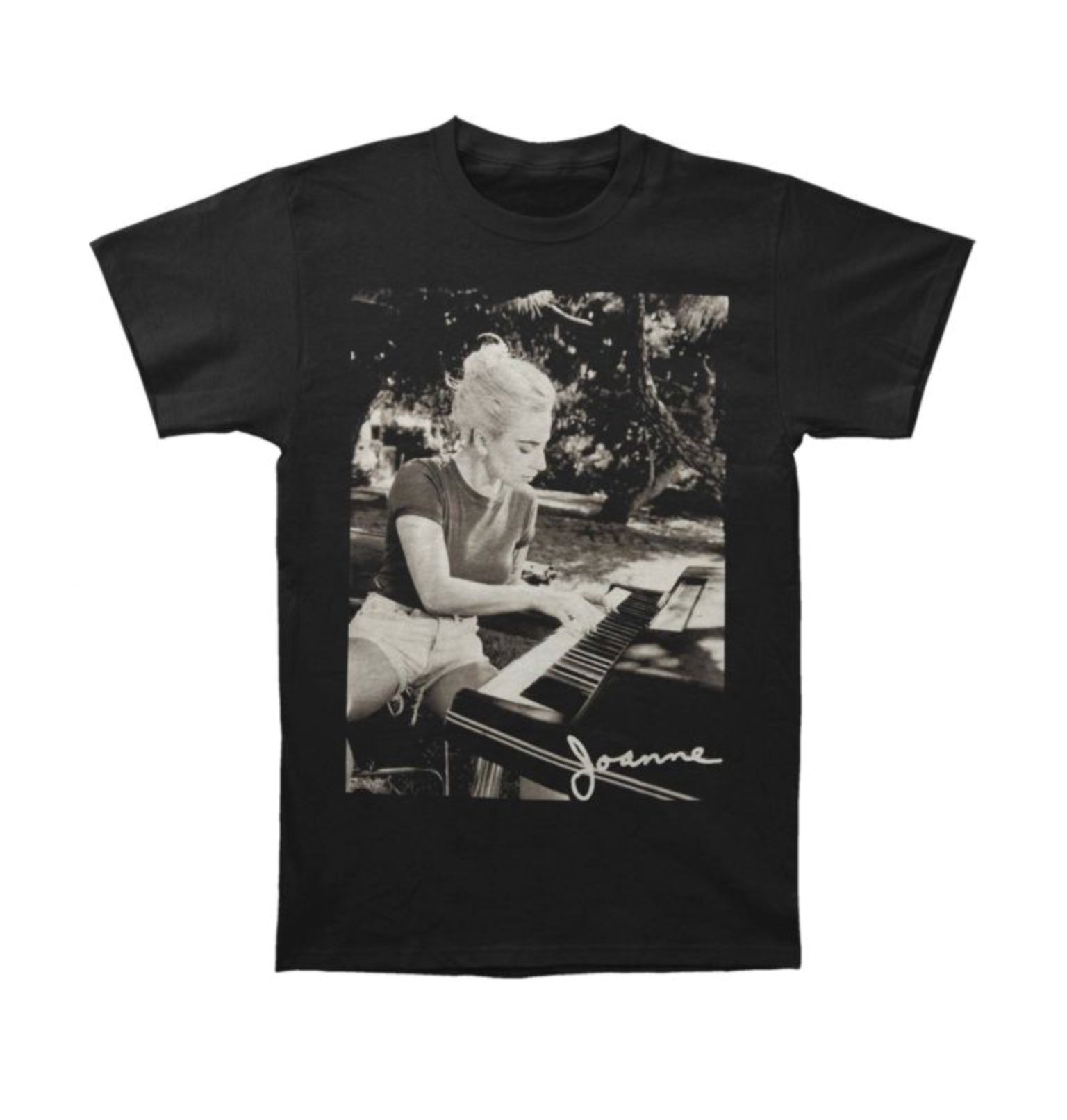 Lady Gaga Joanne Piano Photo T-Shirt-T-Shirts-PANTIESANDPUMPS.COM