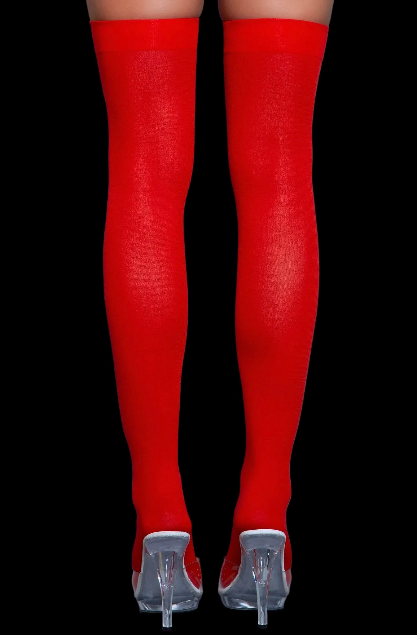 Opaque Nylon Thigh Highs-Legwear & Socks-PANTIESANDPUMPS.COM