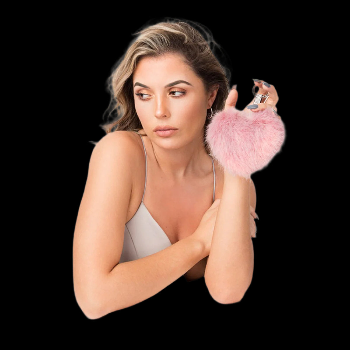 Pia Rossini Cherie Heart Keyring-KeyRings-PANTIESANDPUMPS.COM