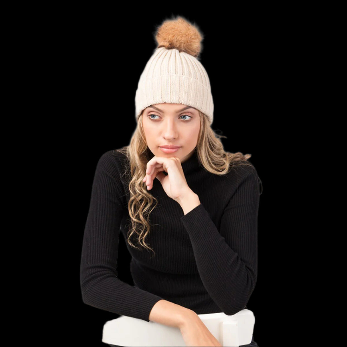 Pia Rossini Chloe Beanie Hat-Hats-PANTIESANDPUMPS.COM