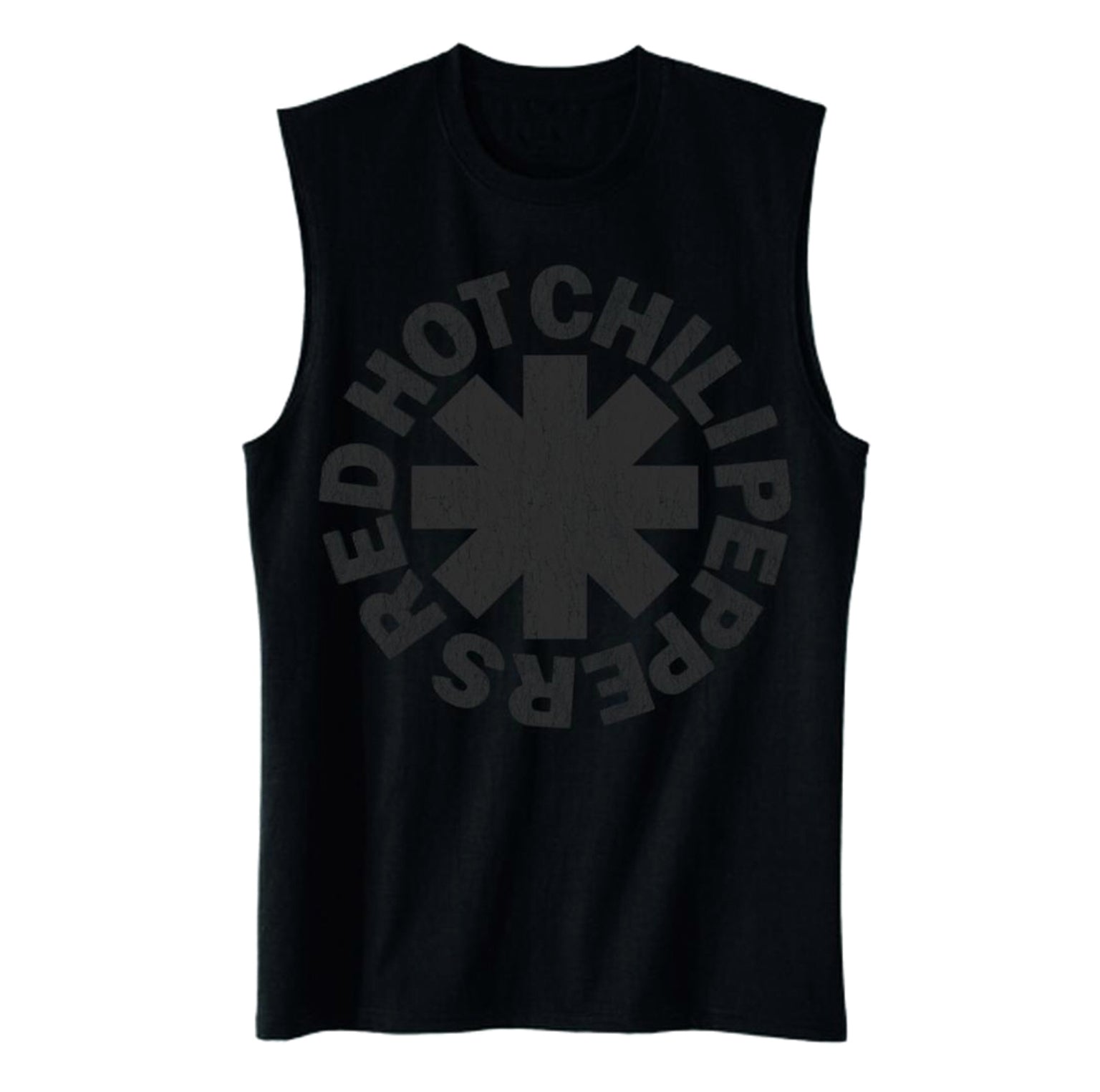Red Hot Chili Peppers Tonal Asterisk Muscle Tee-T-Shirts-PANTIESANDPUMPS.COM