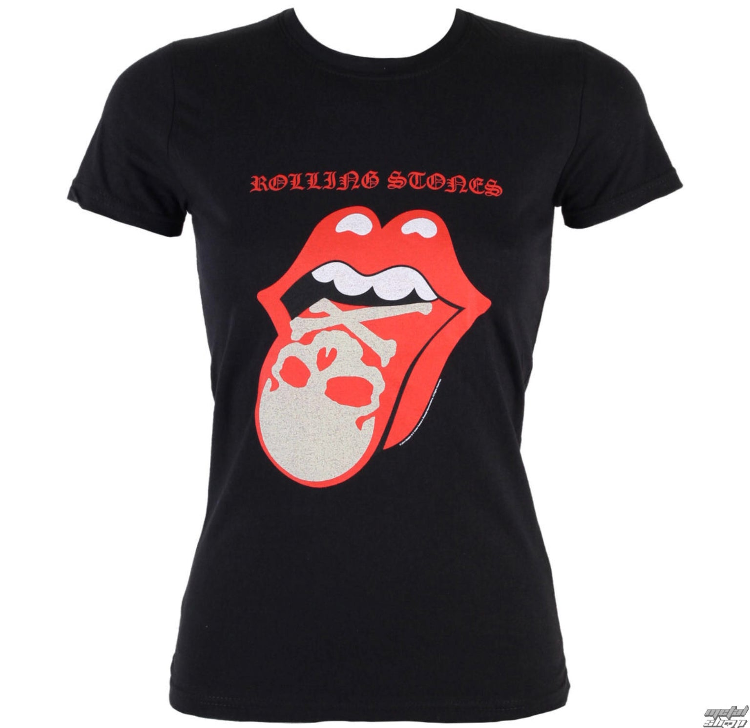 Rolling Stones Skull Tongue Juniors Fit T-Shirt-T-Shirts-PANTIESANDPUMPS.COM