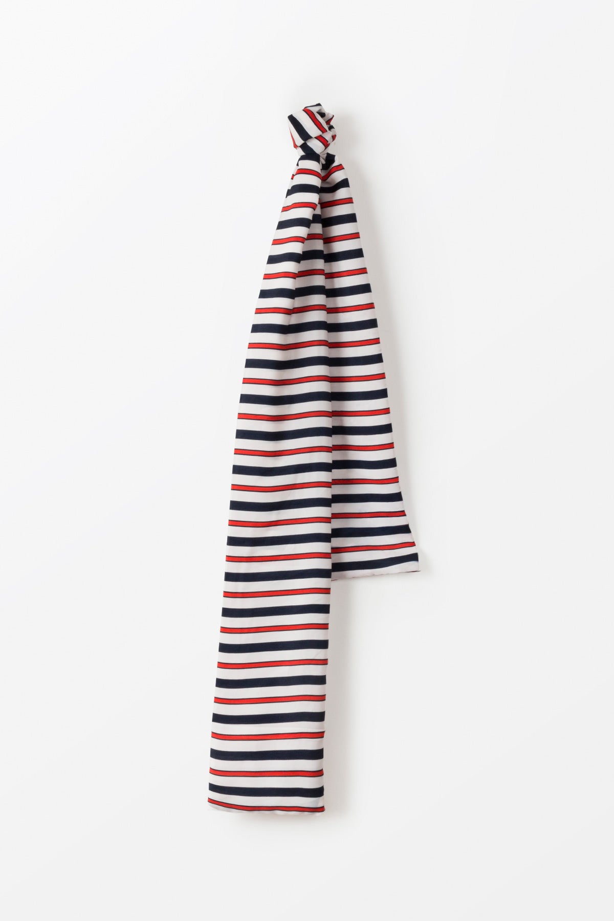 Scarf Hugo White/Navy-Scarves-PANTIESANDPUMPS.COM