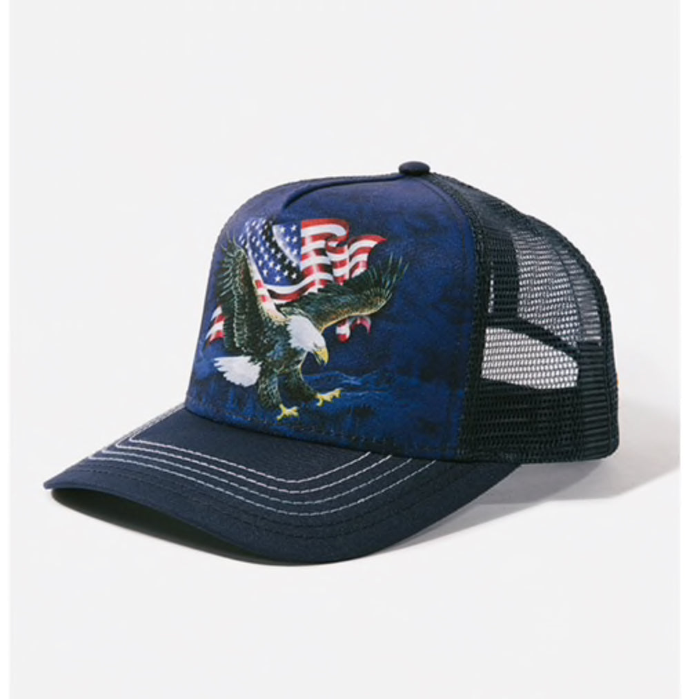 TM Eagle Talon Flag Trucker Hat-Hats-PANTIESANDPUMPS.COM