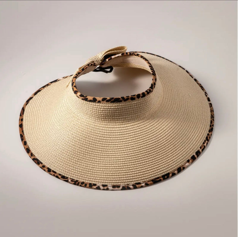 Leopard Brim Visor Hat