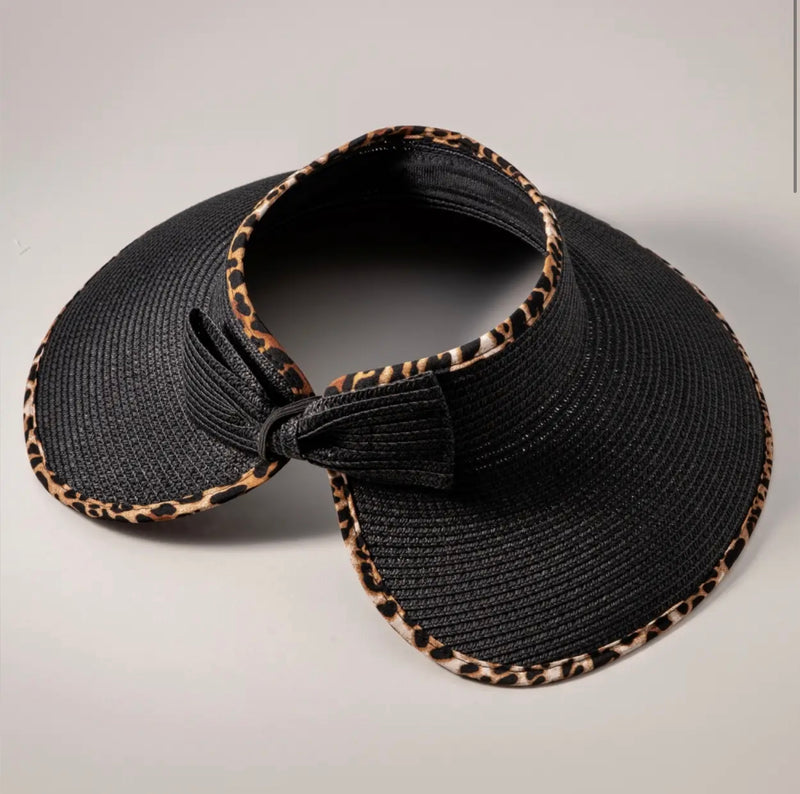Leopard Brim Visor Hat