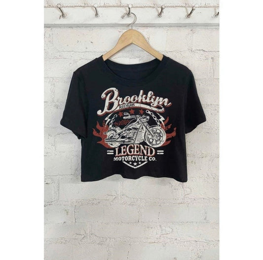 Brooklyn Riders Motorcycle Crop Top