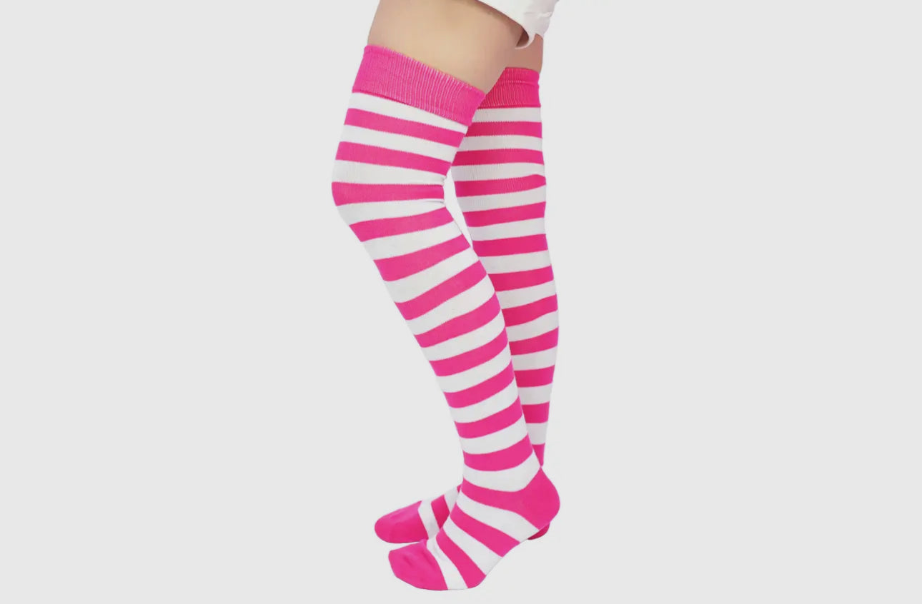 Ladies Rugby Thigh High Socks