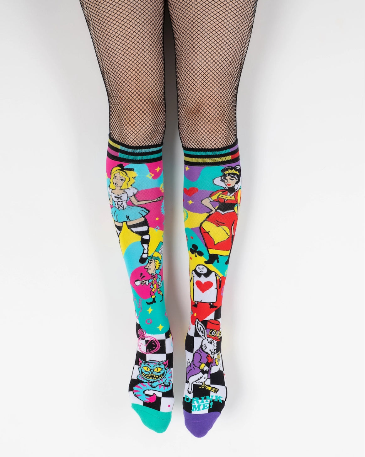 Alice in Wonderland Knee High Socks-Legwear & Socks-PANTIESANDPUMPS.COM