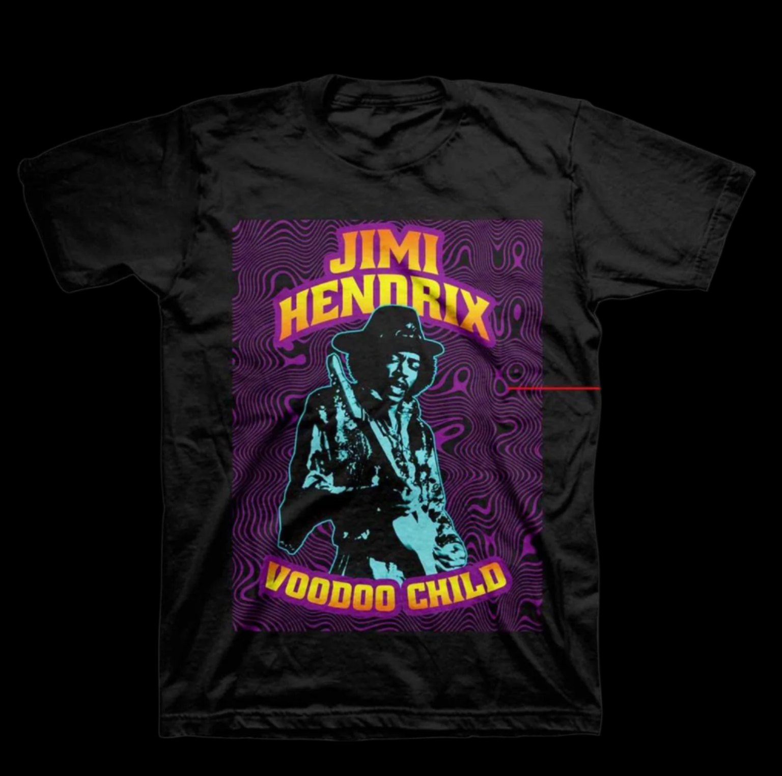 Jimi Hendrix Black Light T-Shirt