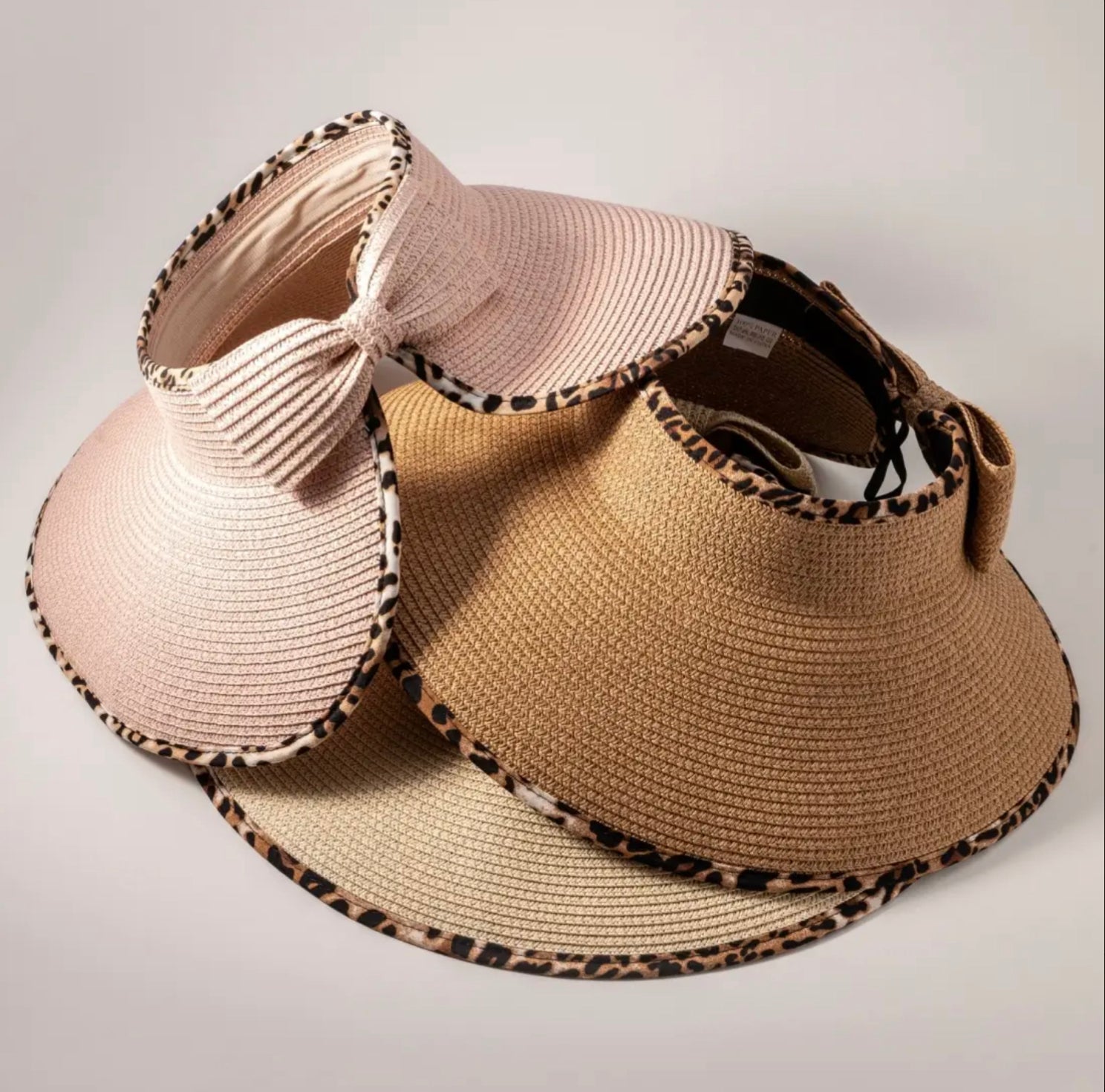 Leopard Brim Visor Hat-Hats-PANTIESANDPUMPS.COM
