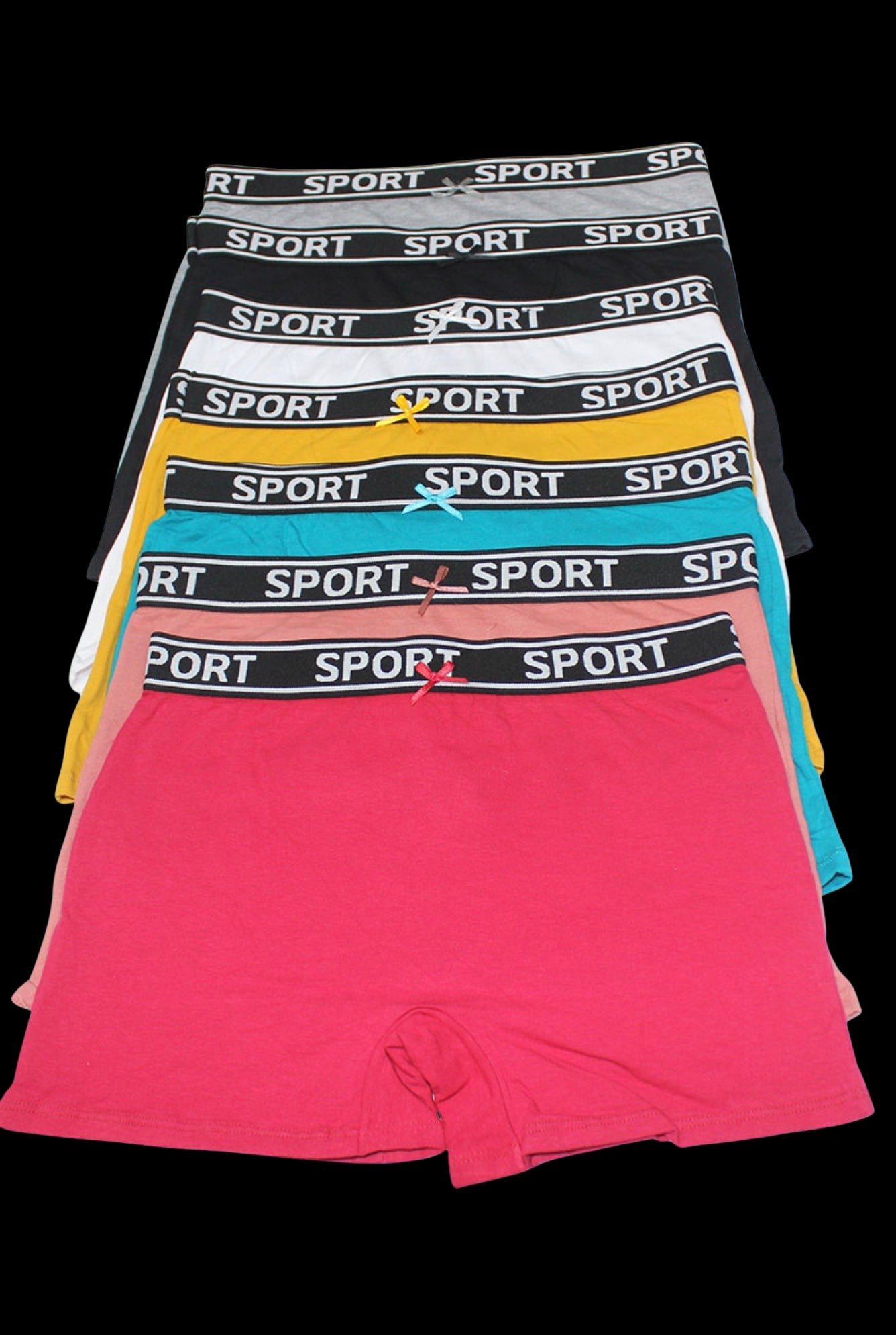 Elastic Sports Band Cotton Boyshorts-Lingerie-PANTIESANDPUMPS.COM