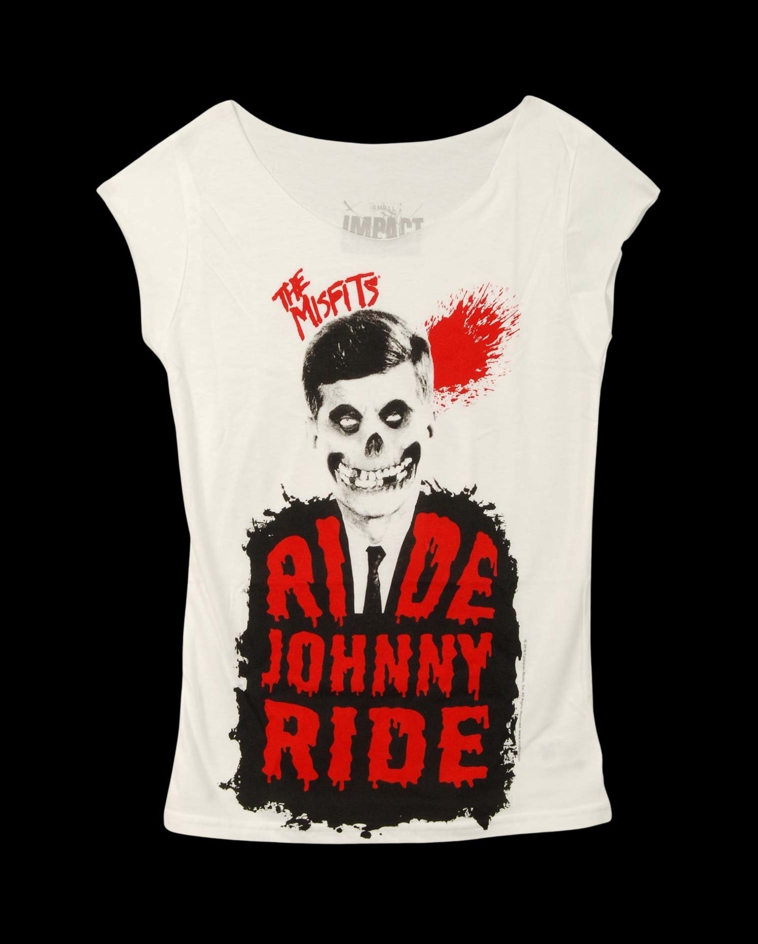 Misfits Ride Johnny Ride Juniors Cut Tee-T-Shirts-PANTIESANDPUMPS.COM