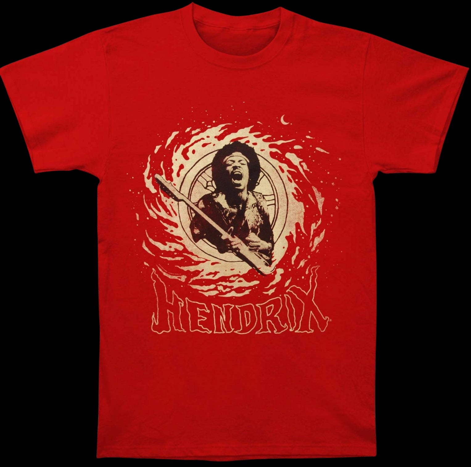 Jimi Hendrix Cosmic Swirl T-Shirt-T-Shirts-PANTIESANDPUMPS.COM