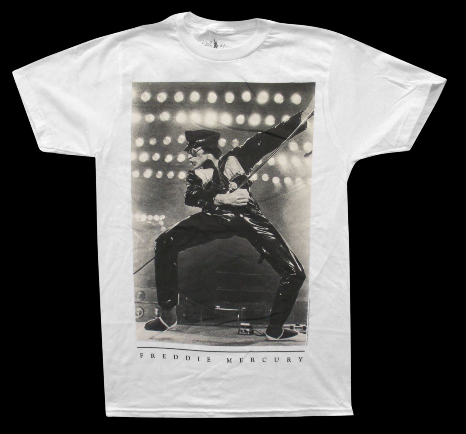 Freddy Mercury Freddie Lights Men’s Fit T-Shirt-T-Shirts-PANTIESANDPUMPS.COM