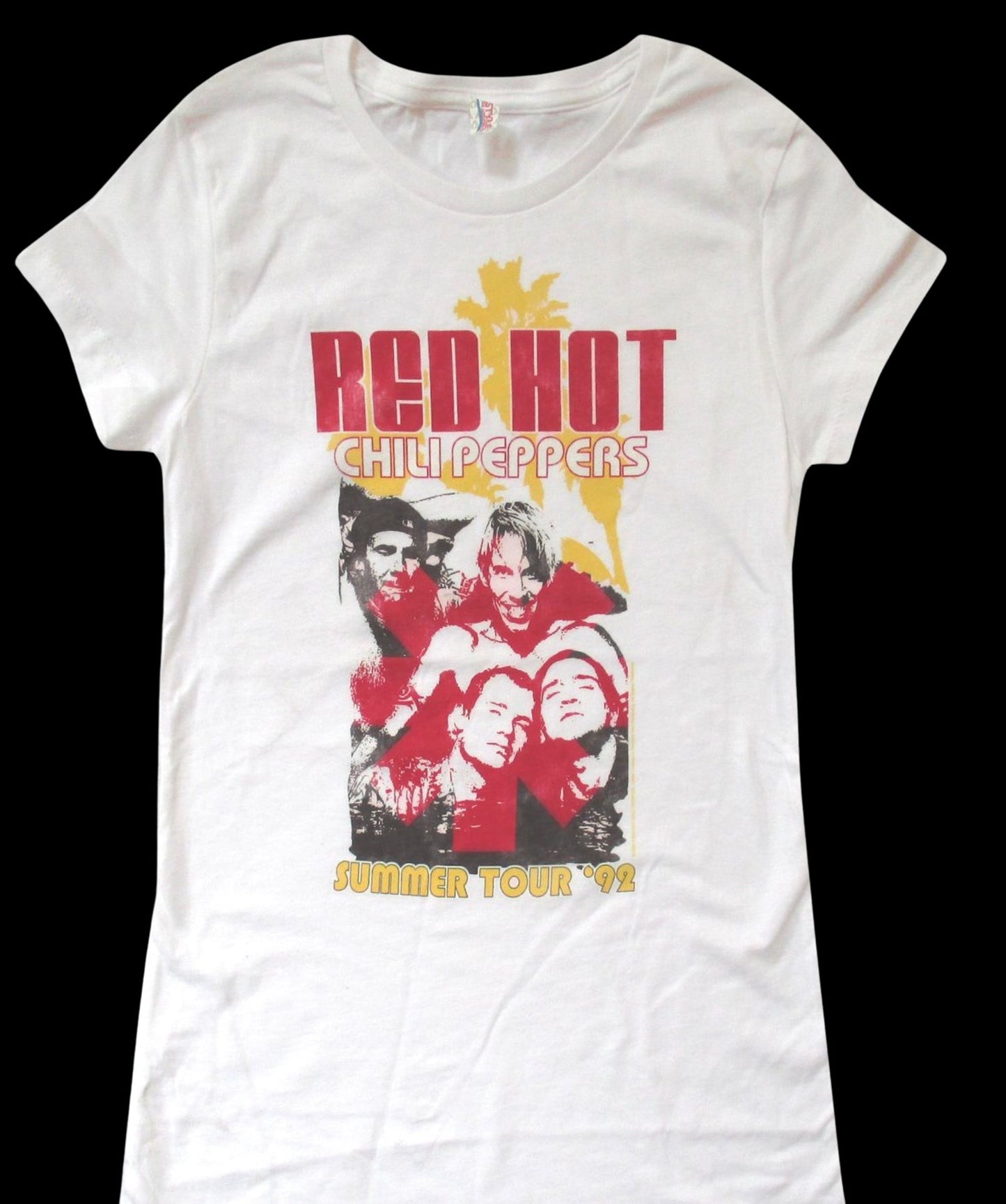 Red Hot Chili Peppers Summer 92 Women’s Fit T-Shirt-T-Shirts-PANTIESANDPUMPS.COM