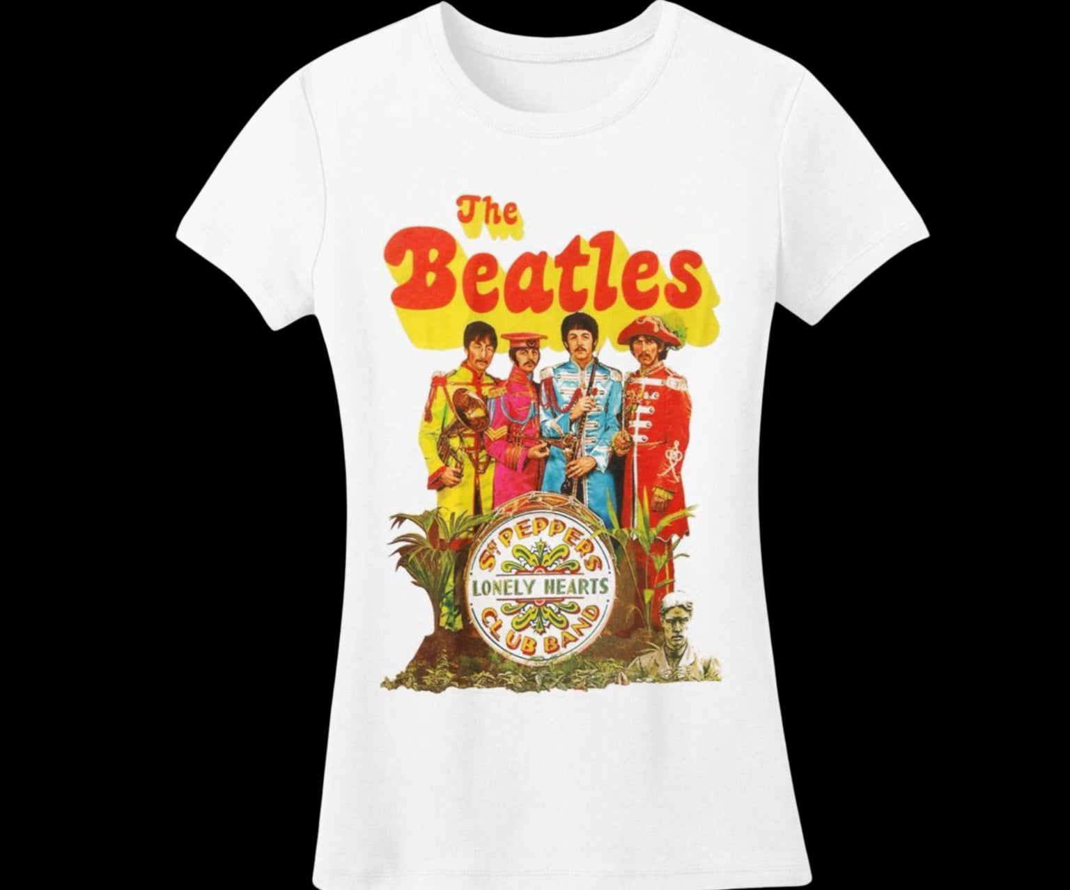 Beatles Sgt. Pepper Women’s Tee-T-Shirts-PANTIESANDPUMPS.COM