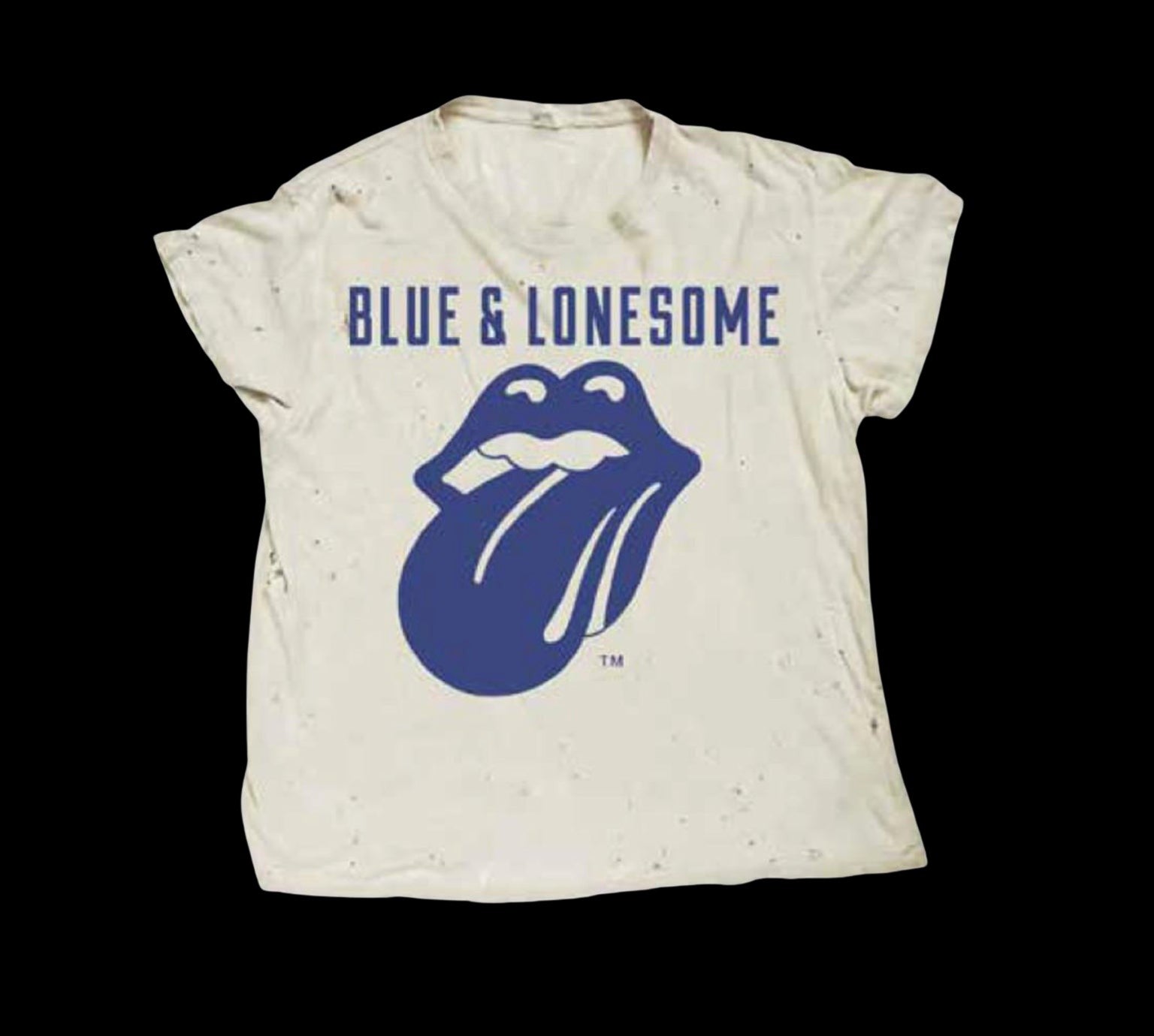Rolling Stones 72 Logo Blue and Lonesome Licks T-Shirt-T-Shirts-PANTIESANDPUMPS.COM