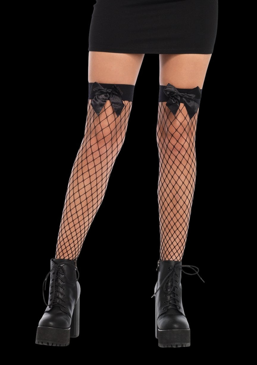 Fence Net Thigh High-Legwear & Socks-PANTIESANDPUMPS.COM