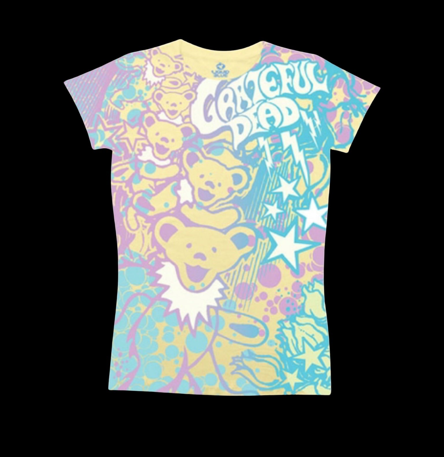 Grateful Dead Bubble Gum Bears Women’s T-Shirt-T-Shirts-PANTIESANDPUMPS.COM