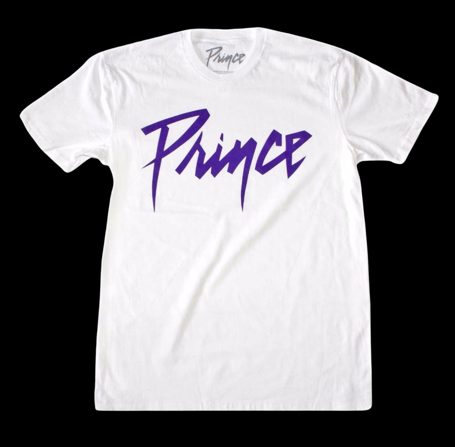 Prince Purple Logo White T-Shirt-T-Shirts-PANTIESANDPUMPS.COM