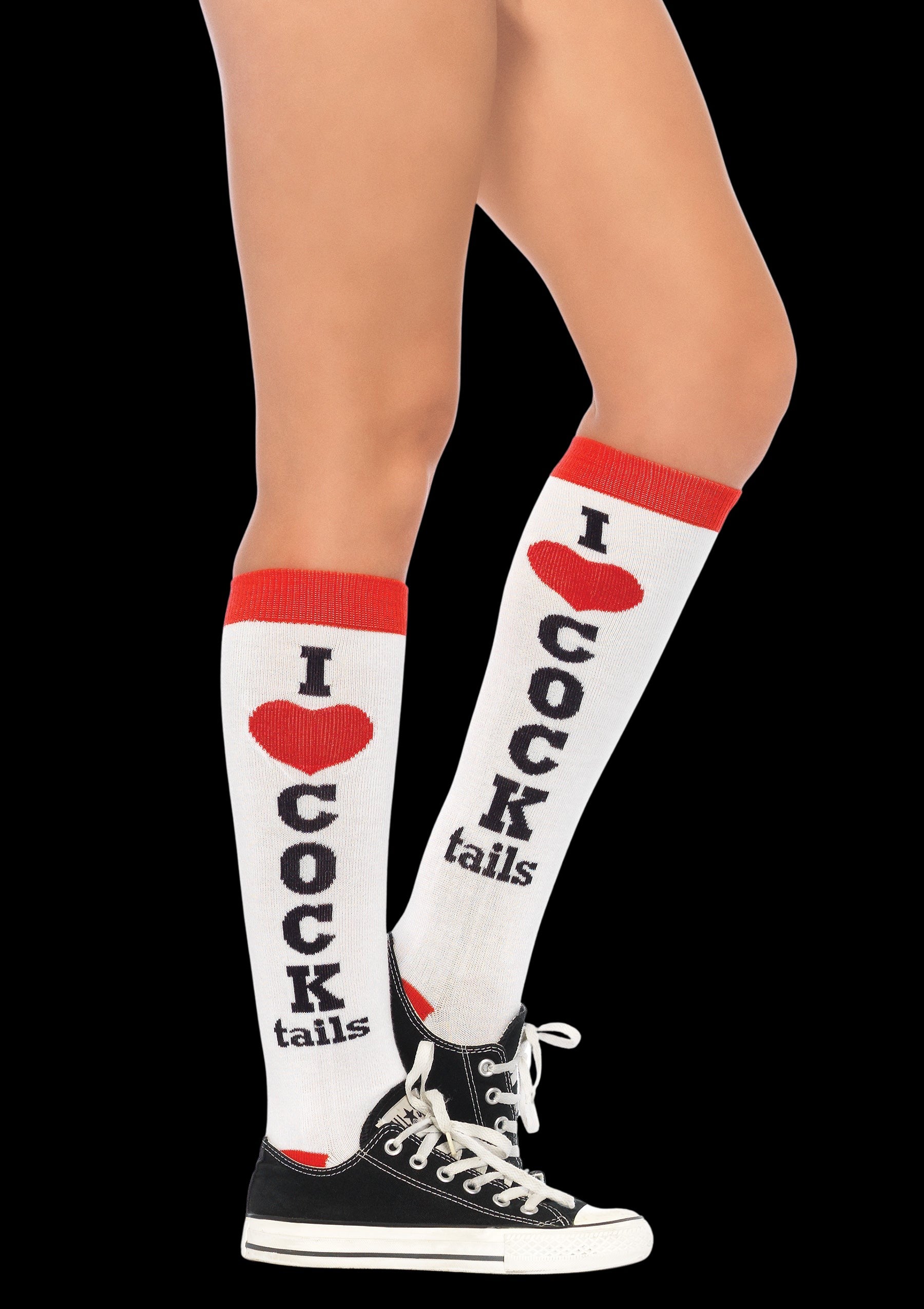 Knee High Cocktail Socks-Legwear & Socks-PANTIESANDPUMPS.COM