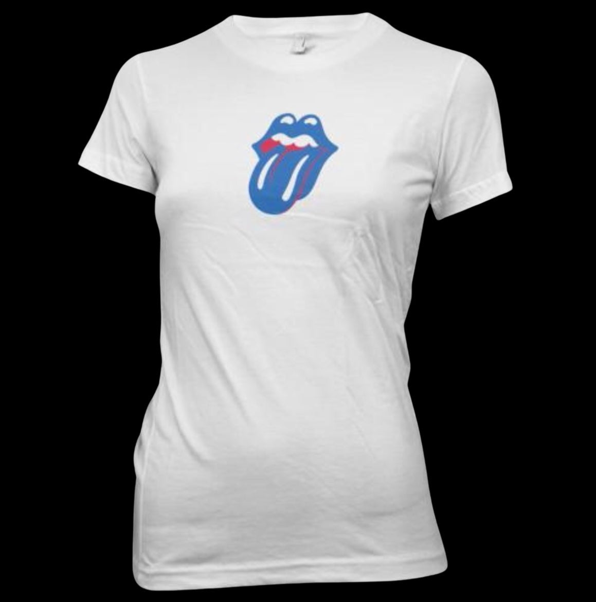 Rolling Stones Small Logo Junior's T-Shirt-T-Shirts-PANTIESANDPUMPS.COM