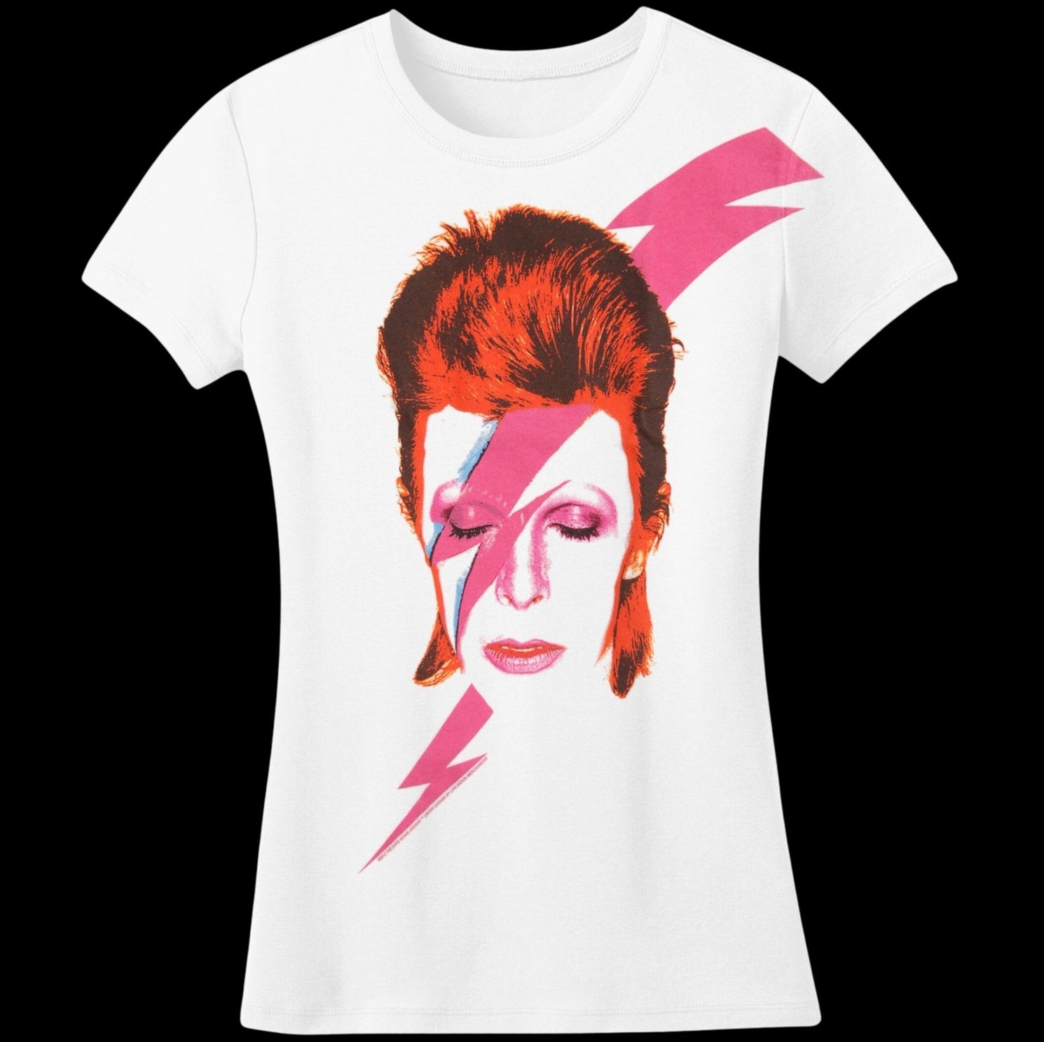 David Bowie Women’s T-Shirt-T-Shirts-PANTIESANDPUMPS.COM
