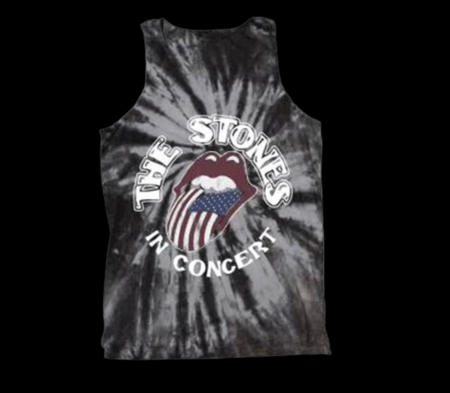Rolling Stones In Concert Tye Die Tank Top