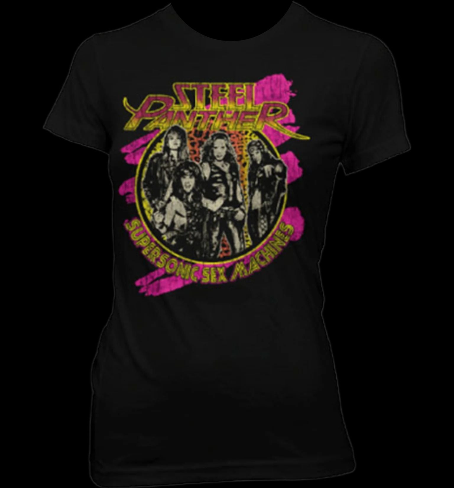Steel Panther Supersonic Sex Machine Juniors T-Shirt