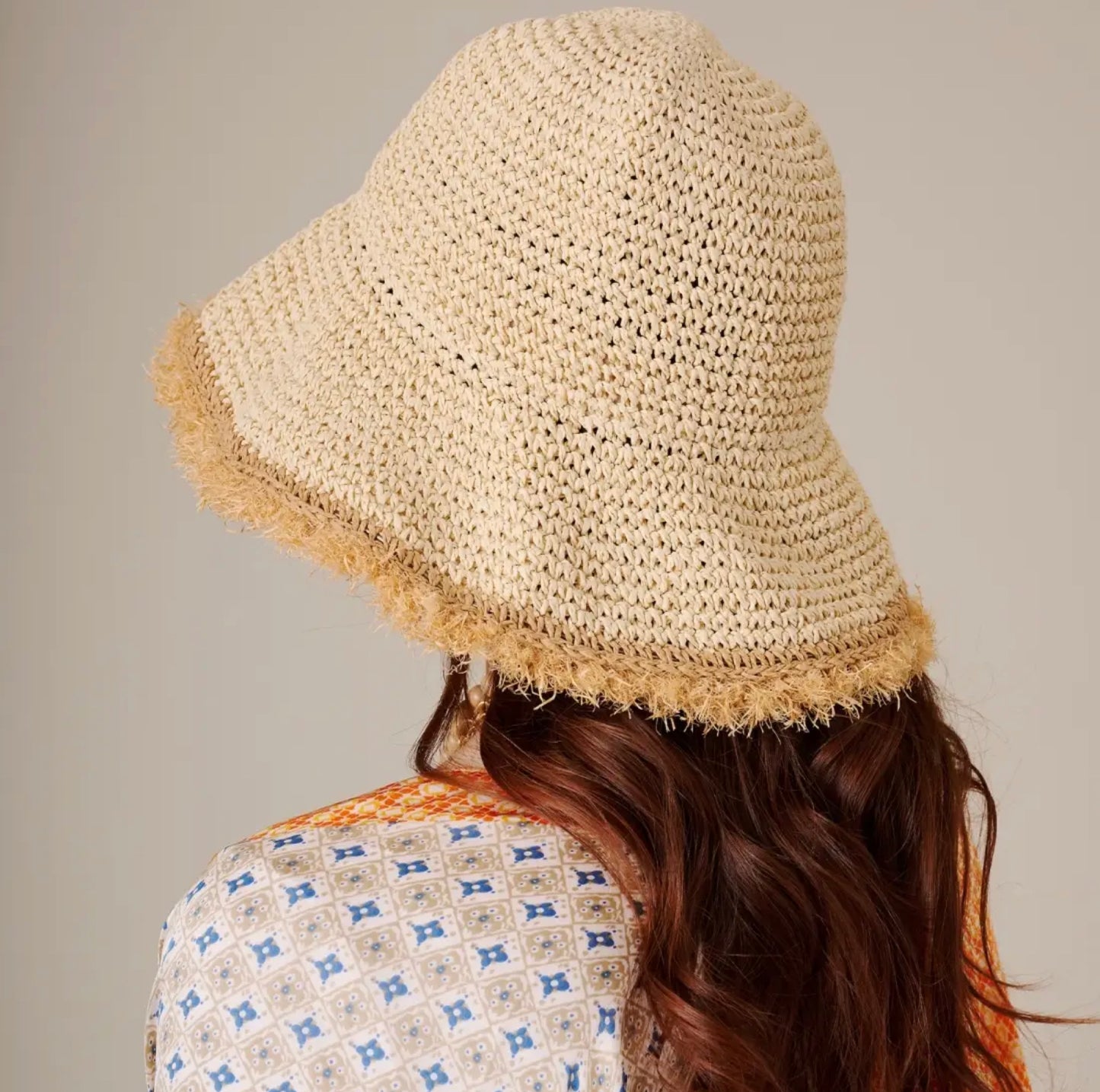 Straw Bucket Hat-Hats-PANTIESANDPUMPS.COM
