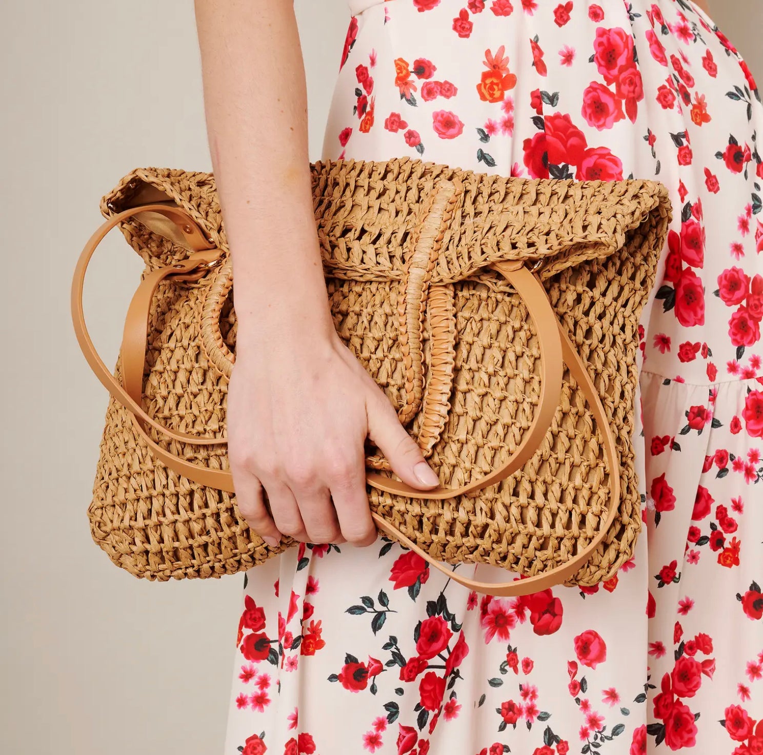 Straw Tote Bag-Bags-PANTIESANDPUMPS.COM