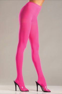 Hot Pink Solid Color Pantyhose