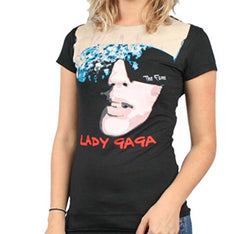 Lady Gaga Vintage Album Face Juniors T-Shirt