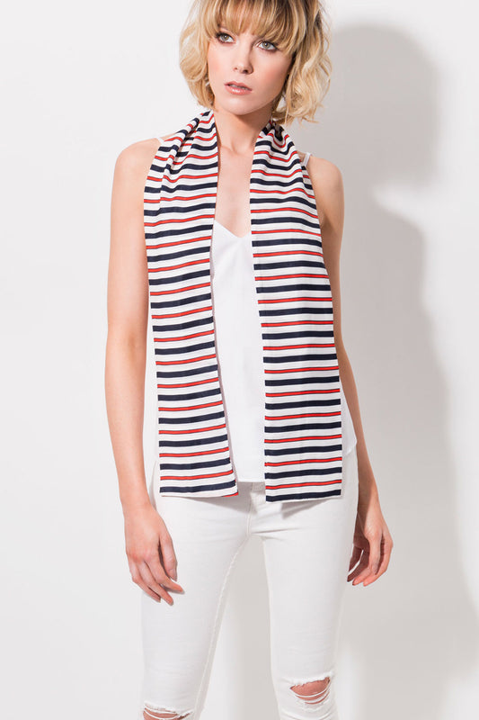 Scarf Hugo White/Navy