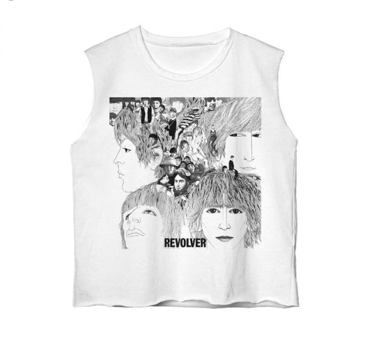 The Beatles Revolver Cover Tank Juniors Fit