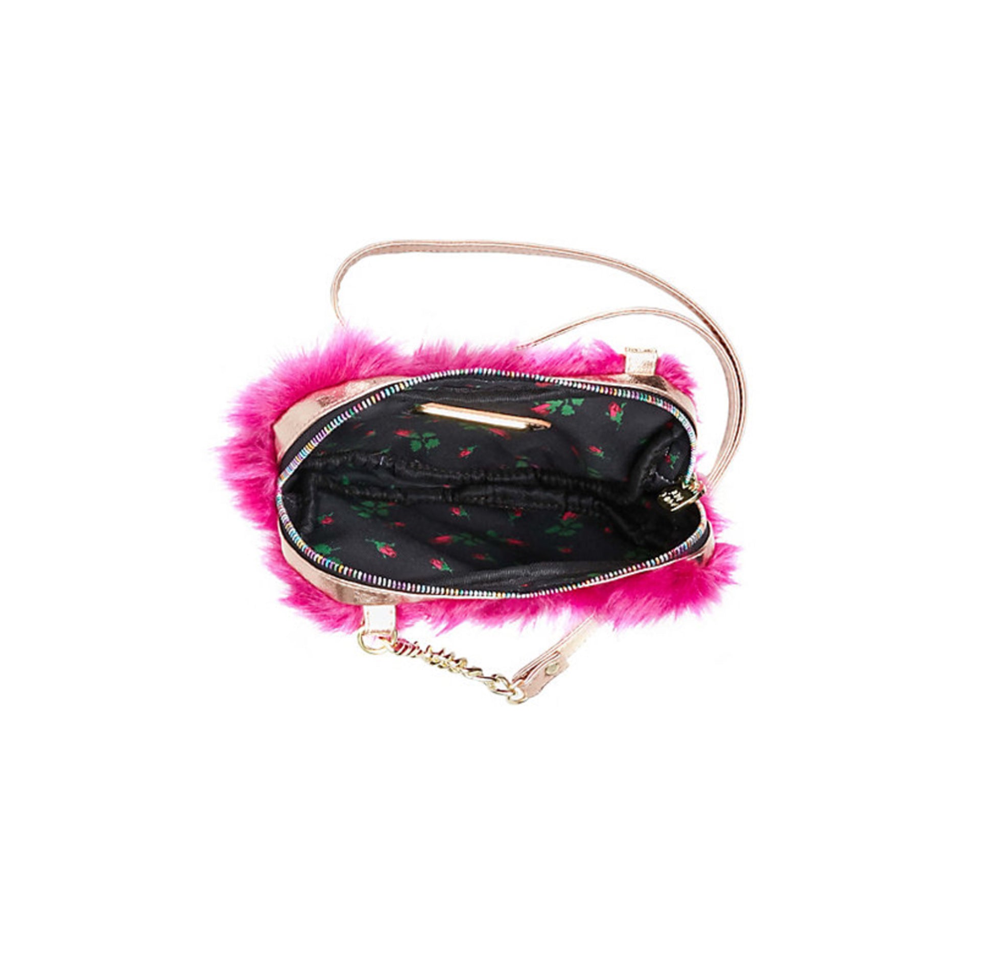 Betsey Johnson Fur Your Eyes Only Crossbody Bag