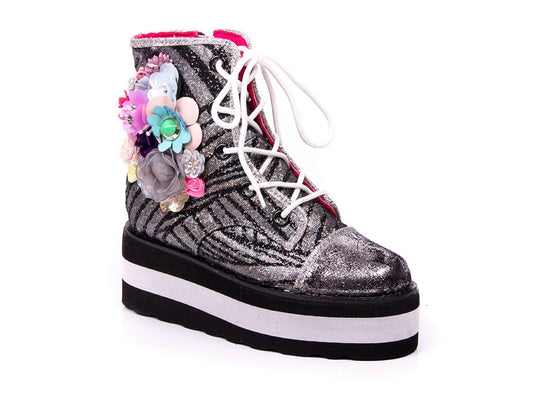 Irregular Choice Floral Stomp Sneakers