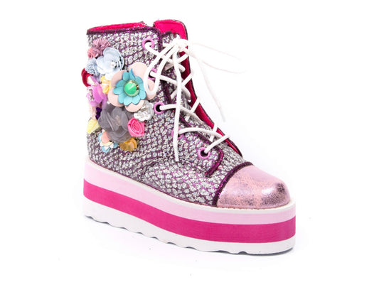 Irregular Choice Floral Stomp Sneakers