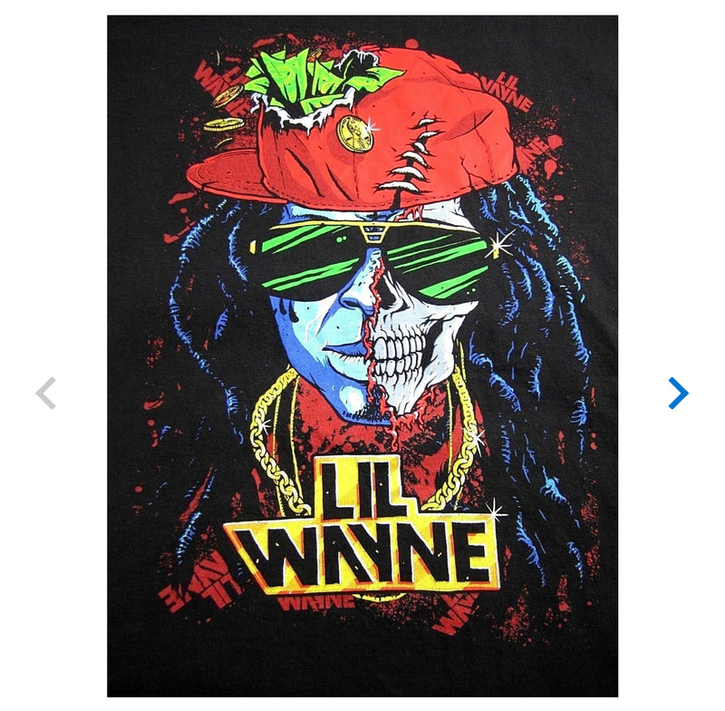 Lil Wayne Half Skull Men’s Fit T-Shirt