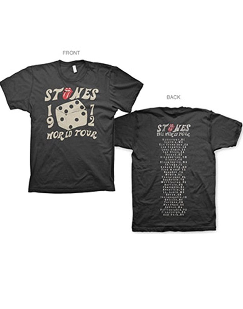 Rolling Stones 1972 Dice 30/1 Enzyme Washed Men’s Fit T-shirts