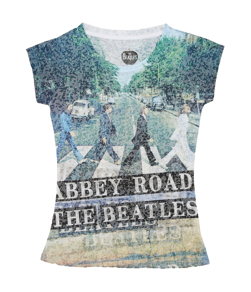 Beatles Abbey Road Dye Sublimation Junior's Tee