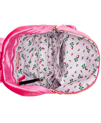 Betsey Johnson Velvet Backpack