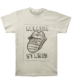 Rolling Stones US Sketch Tongue Men’s Fit T-Shirt